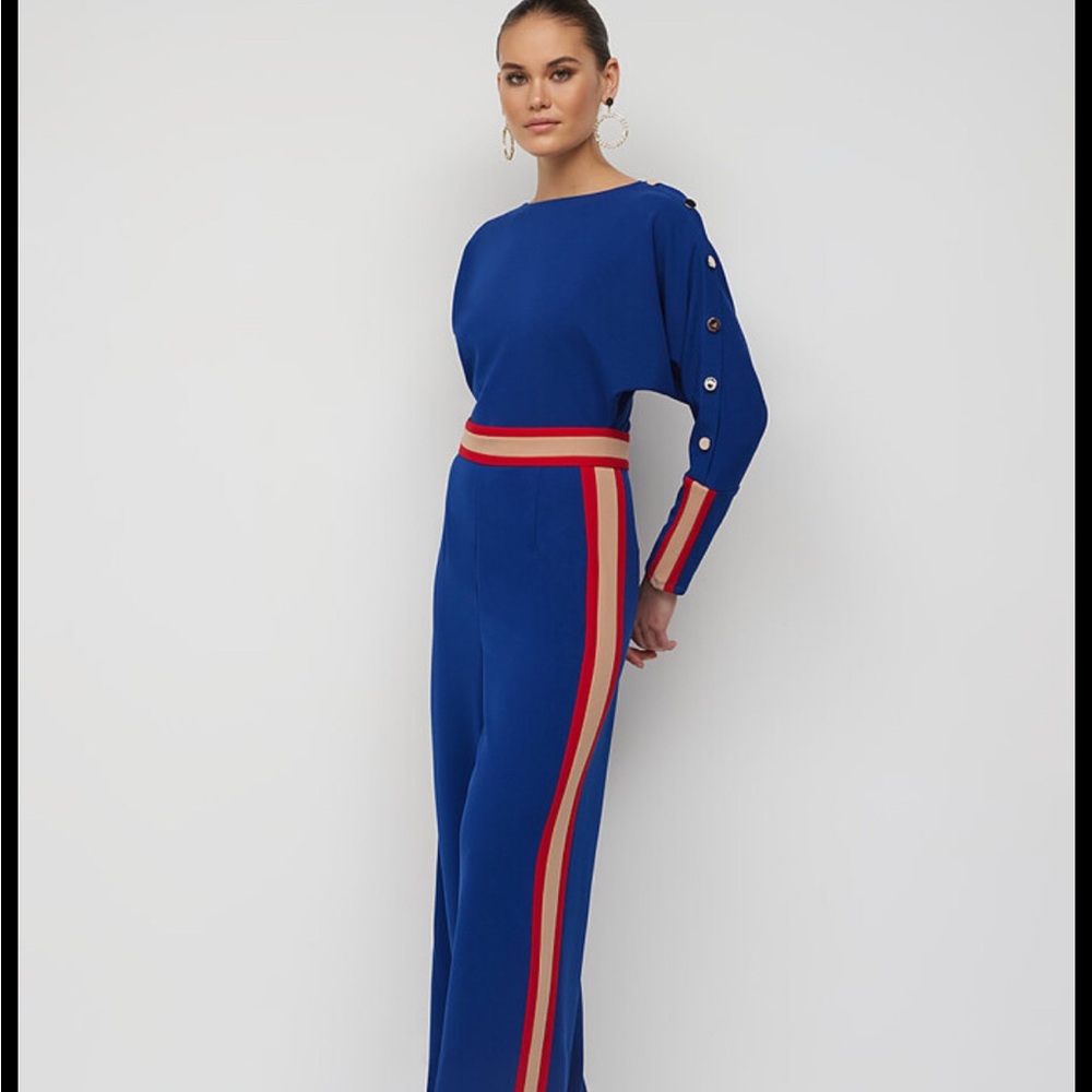 New York and Company Striped Dolman Jumpsuit - worn once!